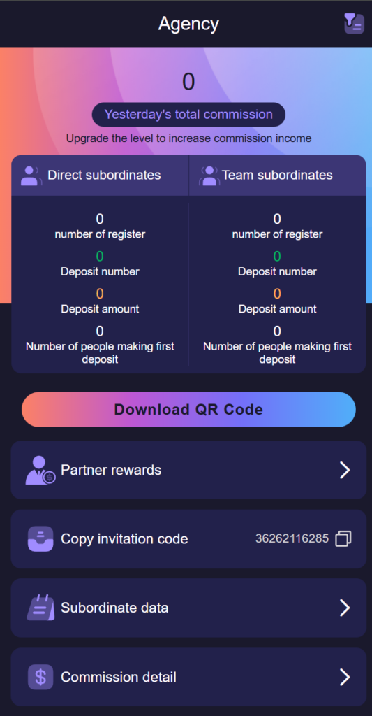 Jai Club official website link and account screen on mobile
